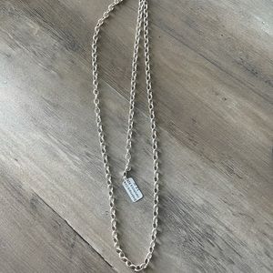 Brand new silver pair bracelet and necklace